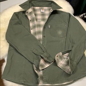 Carhartt Womens Size L. Olive green.